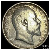 1907 British-India Silver Rupee