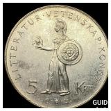 1962 Sweden Silver 5 Kronor