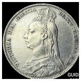 1889 Great Britain Silver 1 Shilling Large Head