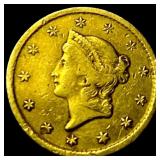1851-O Gold $1 Liberty Head LIGHTLY CIRCULATED