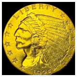 1926 Indian Head Gold $2.50 Quarter Eagle CLOSELY