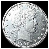 1900-S Barber Silver Quarter UNCIRCULATED