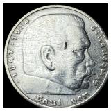1936A Germany Silver 5 Reichsmark