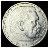 1935G Germany Silver 5 Reichsmark