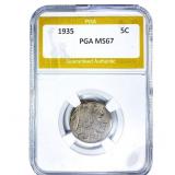 1935 Buffalo Nickel PGA MS67