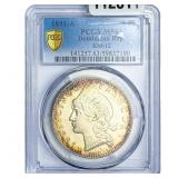 1891-A Dominican Republic Silver 5 Francos KM-12