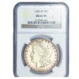 1822-CC Morgan Silver Dollar NGC MS61 PL