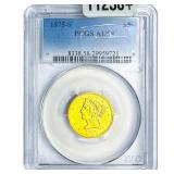 1875-S $5 Gold Half Eagle PCGS AU58