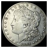 1904-S Silver Morgan Dollar NEARLY  UNCIRCULATED