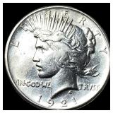 1921 Silver Peace Dollar CLOSELY UNCIRCULATED