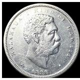 1883 Silver Hawaiian 1/2 Dollar CHOICE AU