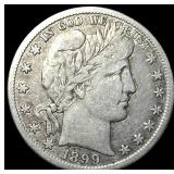 1899-S Silver Barber Half Dollar LIGHTLY  CIRCULA