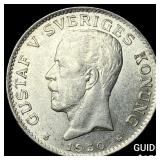 1930G Sweden Silver 1 Krona