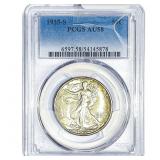 1935-S Walking Liberty Half Dollar PCGS AU58