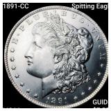 1891-CC Spitting Eagle Morgan Sil Dollar CHOICE BU