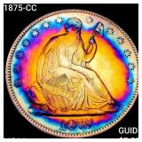 1875-CC Seated Liberty Half Dollar CHOICE BU