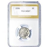 1936 Buffalo Nickel PGA MS67
