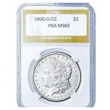 1900-O/CC Morgan Silver Dollar PGA MS63