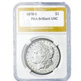 1878-S Morgan Silver Dollar PGA Brilliant UNC