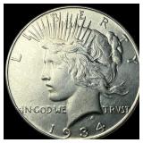 1934 Peace Silver Dollar CHOICE AU