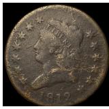 1812 Classic Head Large Cent NICELY  CIRCULATED