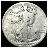 1921-D Silver Walking Liberty Half Dollar  NICELY