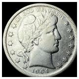 1904 Barber Half Dollar CLOSELY UNCIRCULATED
