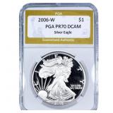 2006-W Silver Eagle PGA PR70 DCAM
