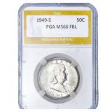 1949-S Franklin Half Dollar PGA MS66 FBL