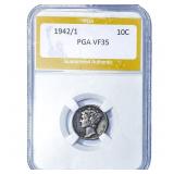 1942/1 Mercury Silver Dime PGA VF35