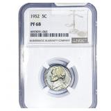 1952 Jefferson Nickel NGC PF68