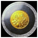 2021 1/10 oz Gold Austrian Philharmonic 10 Euro SU