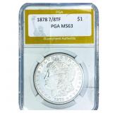 1878 7/8TF Morgan Silver Dollar PGA MS63