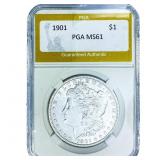 1901 Morgan Silver Dollar PGA MS61