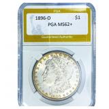 1896-O Morgan Silver Dollar PGA MS62+