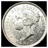 1888 Canada Silver 10 Cents CHOICE AU