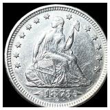 1873 Arrows Seated Liberty Quarter UNCIRCULATED