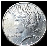1924 Silver Peace Dollar UNCIRCULATED