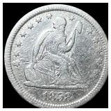 1858 Seated Liberty Quarter NEARLY UNCIRCULATED