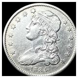 1834 Capped Bust Quarter NEARLY UNCIRCULATED