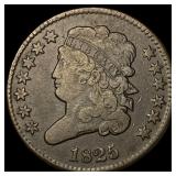 1825 Classic Head Half Cent LIGHTLY  CIRCULATED