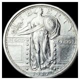 1917 Type 1 Standing Liberty Quarter CLOSELY UNCIR