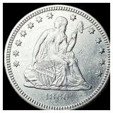 1860-O Silver Quarter Dollar CLOSELY UNCIRCULATED