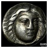 Greece Caria Halicarnassus 377-352 Silver Drachm