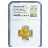 Byzantine Constantine VII+Romanus II Gold Solidus