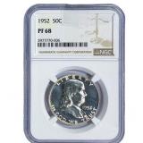 1952 Franklin Half Dollar NGC PF68