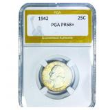1942 Washington Silver Quarter PGA PR68+