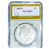 1889-S Morgan Silver Dollar PGA MS62