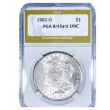 1902-O Morgan Silver Dollar PGA Brilliant UNC