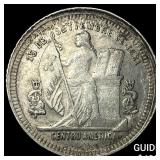 1835 Honduras Silver 25 Cents